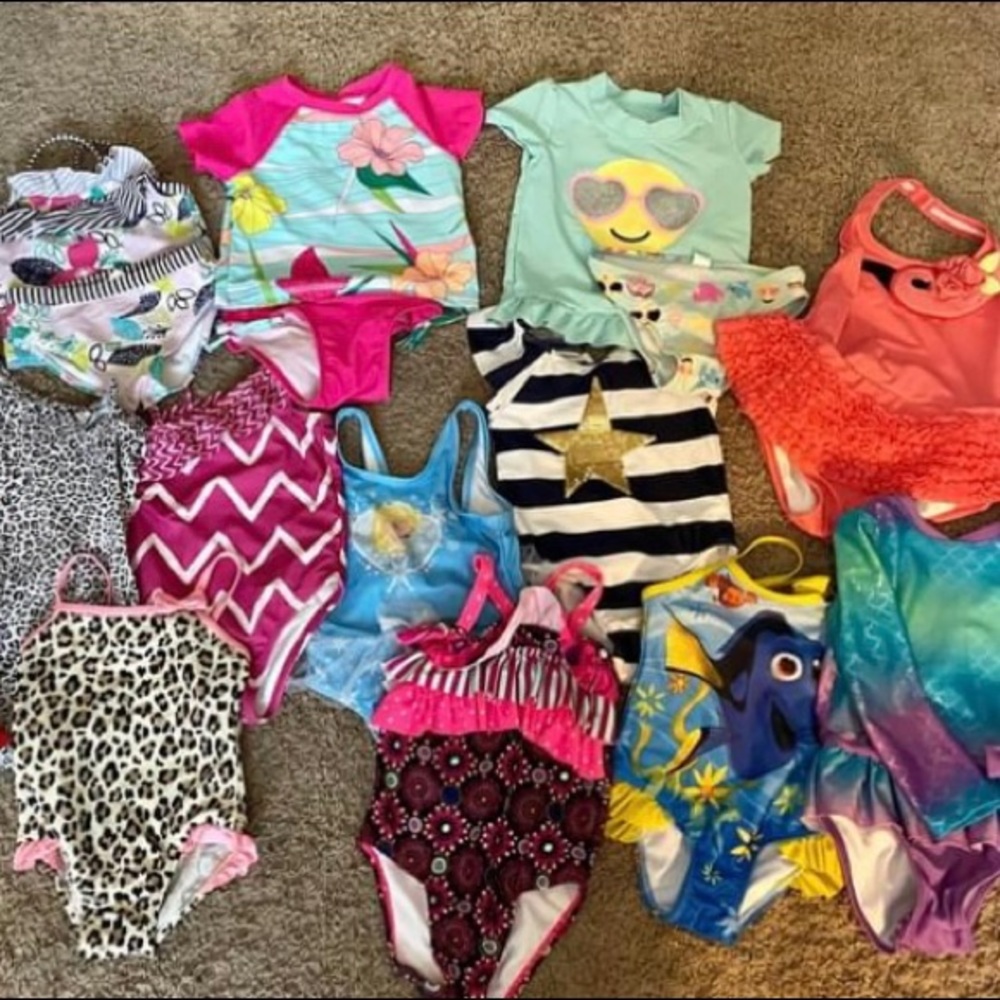 Toddler Girl Bathing Suit Bundle